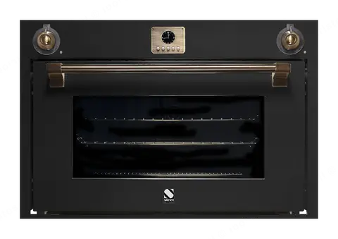 Steel תנור בנוי 90X60 ס''מ בגימור שחור סדרת ASCOT תוצרת Steel דגם AF-E9
